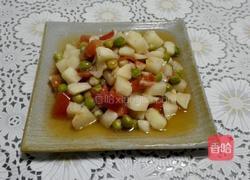 番茄豌豆山药丁的做法图解5