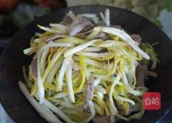 蒜黄炒肉的做法图解12