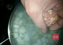 肉丸冬瓜汤的做法图解5