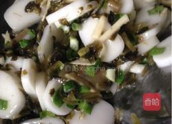 雪菜炒年糕的做法图解6
