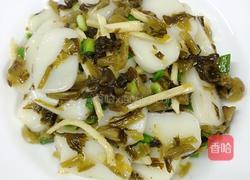 雪菜炒年糕的做法图解7