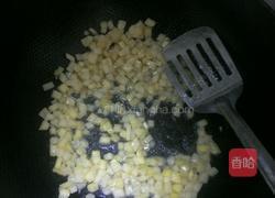 五彩虾仁炒饭的做法图解4