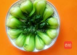 虾仁扒油菜的做法图解4