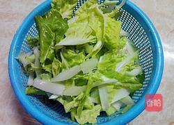 青菜肉沫面的做法图解2