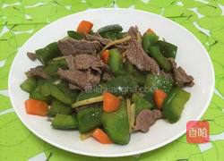 菜椒炒牛肉的做法图解12