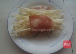培根金针菇卷的做法图解3