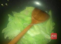 肉片炒莴笋的做法图解4