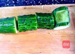 节节高升 黄瓜酿虾仁时蔬的做法图解3