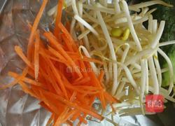 黑米卷饼-鸡丝豆芽馅的做法图解4