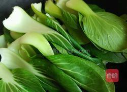 虾仁油菜拌粉丝的做法图解4