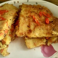 胡萝卜鸡蛋饼的做法[图]