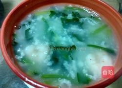菠菜虾仁粥的做法图解11