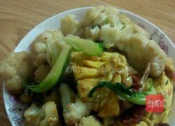 菜花炒腊肠的做法图解5