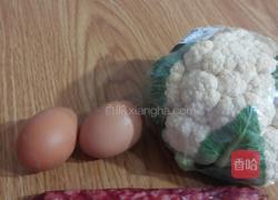 菜花炒腊肠的做法图解1