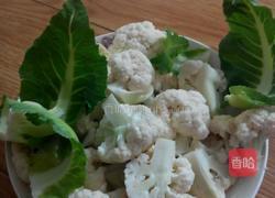 菜花炒腊肠的做法图解3