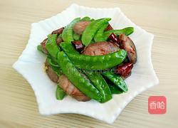 荷兰豆炒风干肠的做法图解11