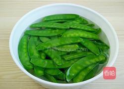 荷兰豆炒风干肠的做法图解4