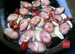 荷兰豆炒风干肠的做法图解7