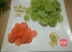 咸肉青笋片的做法图解2