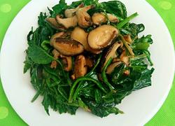 香菇炒菠菜