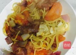 番茄培根意面的做法图解6