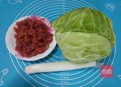 圆白菜酿肉的做法图解1