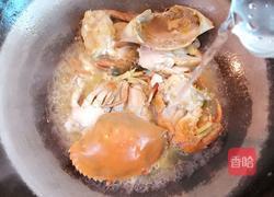 姜葱炒蟹的做法图解5