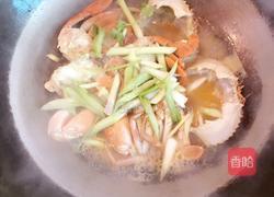 姜葱炒蟹的做法图解6