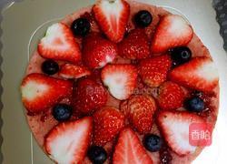 草莓(蓝莓)奶油戚风蛋糕(八寸)的做法图解14