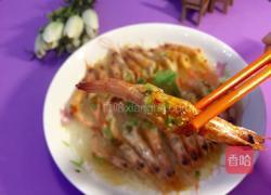 蒜蓉粉丝蒸开背虾的做法图解12