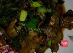 蒜苗炒肉的做法图解4