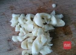 花菜炒大虾的做法图解4