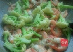 花菜炒大虾的做法图解10