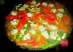 肉圆番茄汤(团圆)的做法图解8
