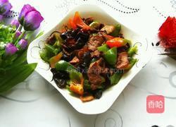 青椒木耳炒肉片的做法图解8