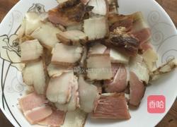 豆角炒腊肉的做法图解1