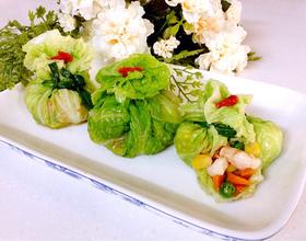 鲜虾翡翠黄金包[图]