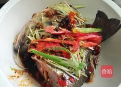 豆豉泡椒蒸鲈鱼的做法图解4