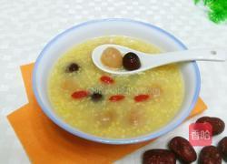 红枣桂圆小米粥的做法图解5