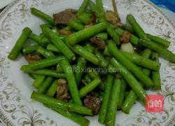 豆角炒肉的做法图解4