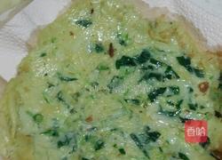 青罗卜菠菜鸡蛋煎饼的做法图解6