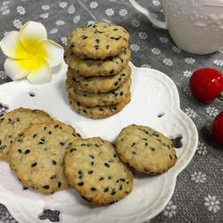 燕麦黑芝麻饼干的做法[图]