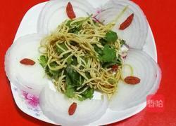 凉拌香菜、豆腐丝的做法图解6