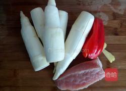 茭白肉丝的做法图解1