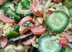 黄瓜鸡蛋火腿面的做法图解6