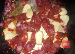 莴笋炒香肠的做法图解4