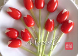 圣女果郁金香的做法图解5