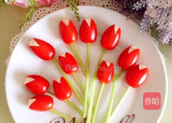 圣女果郁金香的做法图解6