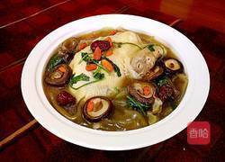 香菇粉皮参鸡汤煲的做法图解18