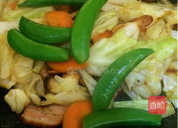 培根炒四色时蔬的做法图解10